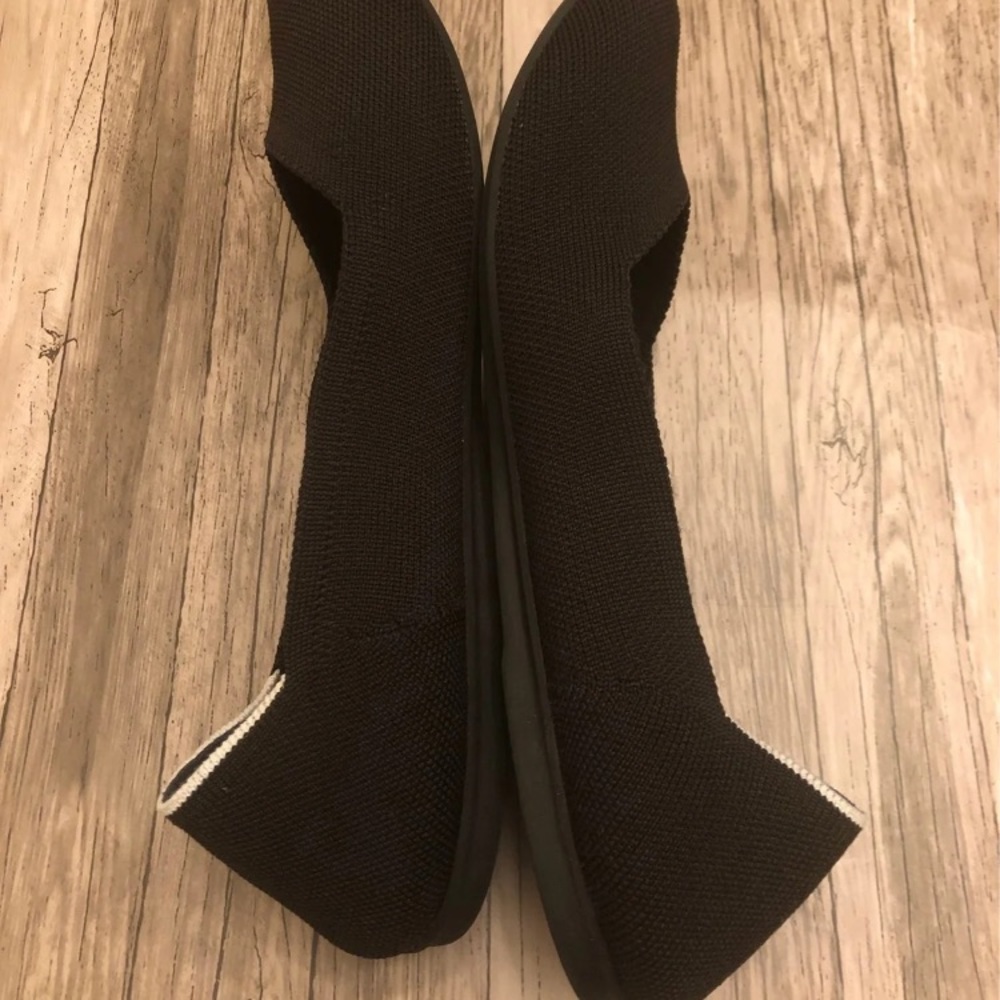 Solid Black Rothy’s Flats With Round Toe. - image 2